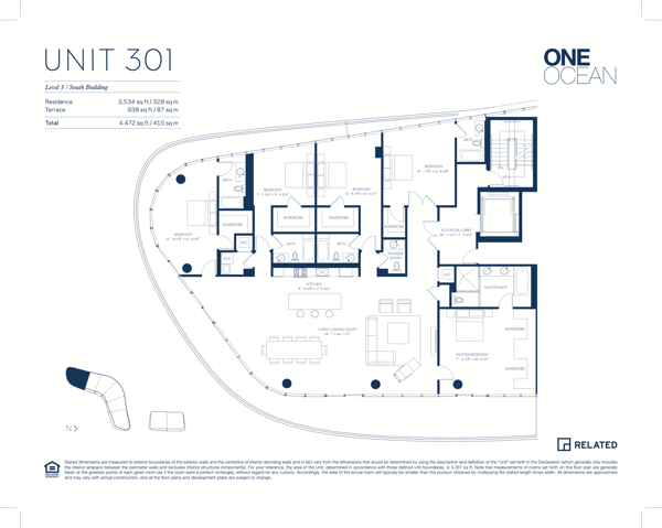 One Ocean South Beach floorplan 01