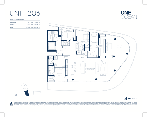 One Ocean South Beach floorplan 06c