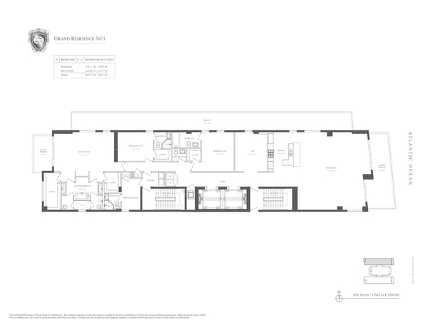 Ocean House South Beach floorplan 501
