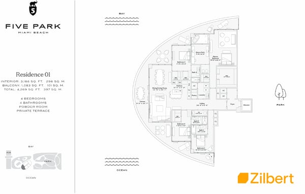 Five Park floorplan Canopy 01