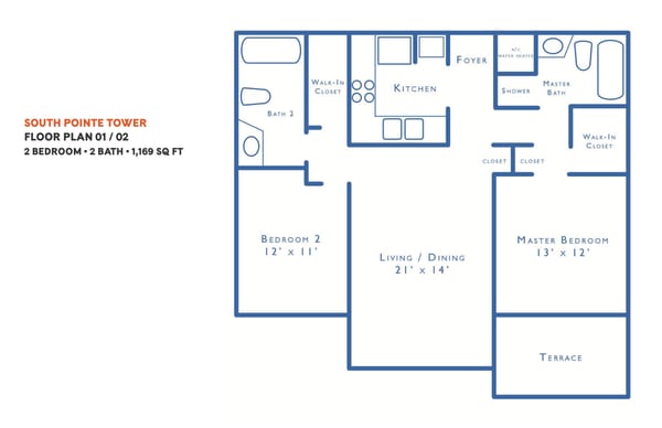 South Pointe Towers floorplan 01