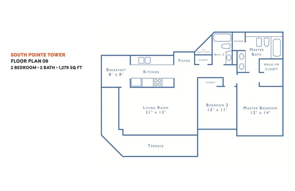 South Pointe Towers floorplan 09