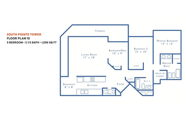 South Pointe Towers floorplan 10