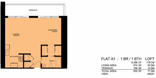 Infinity floorplan A1