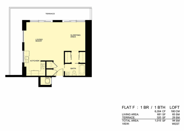 Infinity floorplan F