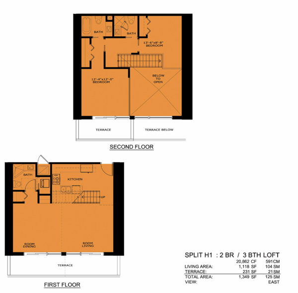 Infinity floorplan H1