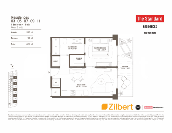 The Standard Residences Midtown floorplan 07