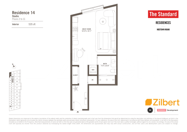 The Standard Residences Midtown floorplan 14