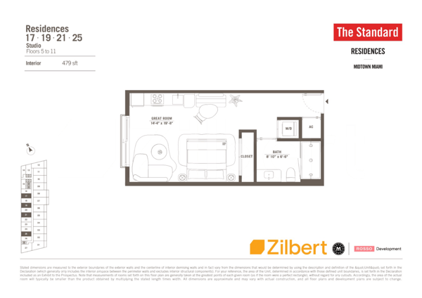 The Standard Residences Midtown floorplan 19