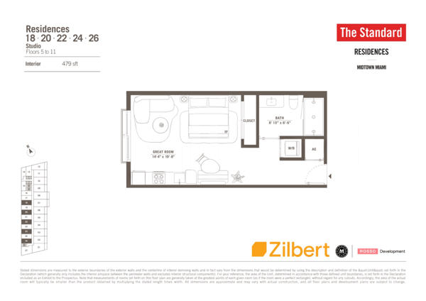 The Standard Residences Midtown floorplan 20