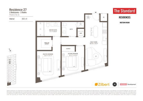 The Standard Residences Midtown floorplan 27
