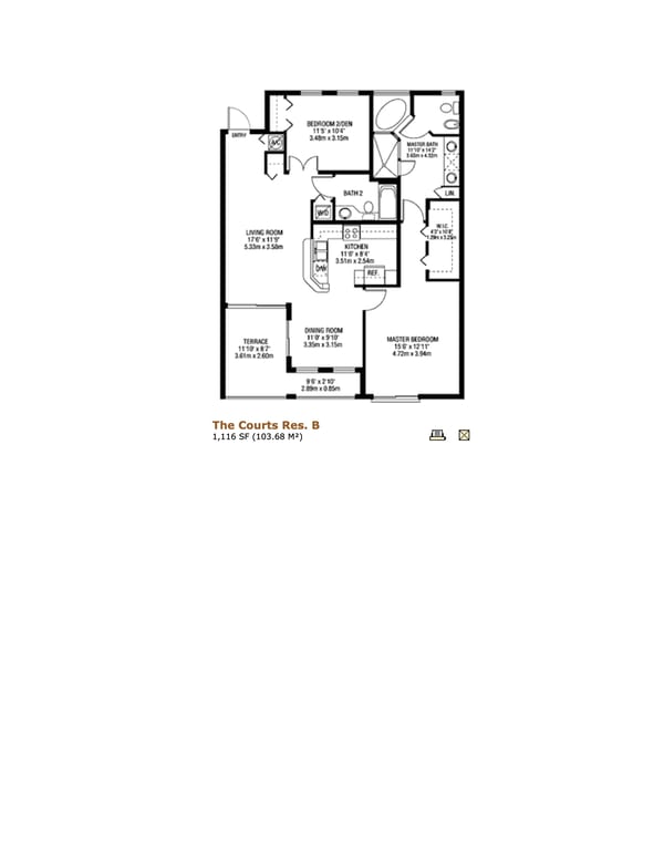 Cosmopolitan Courts floorplan B