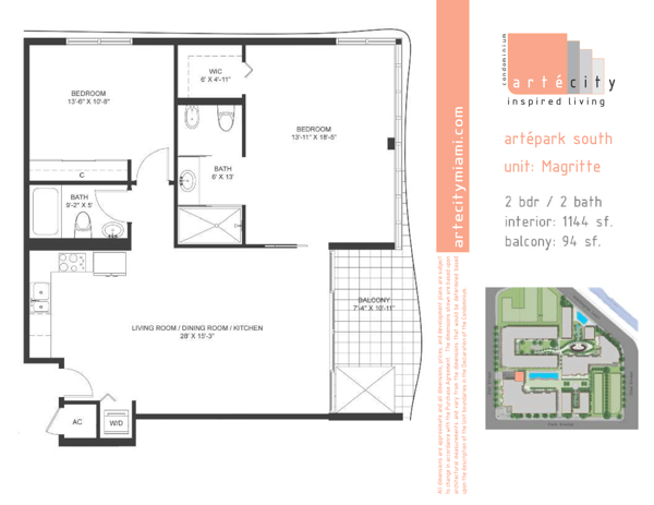 Artepark South floorplan Magritte