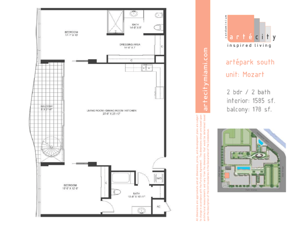 Artepark South floorplan Mozart