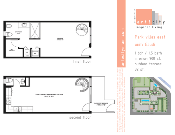 Artepark South floorplan Gaudi