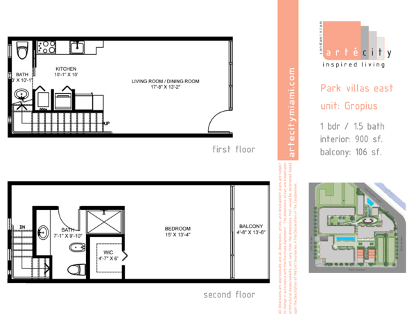 Artepark South floorplan Gropius