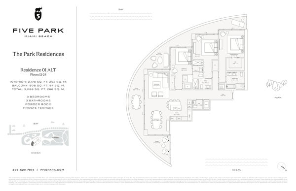 Five Park floorplan Park 01 FL 12-24