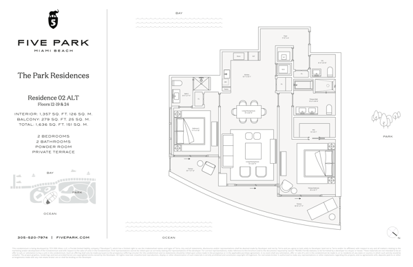 Five Park floorplan Park 02 FL 12-19