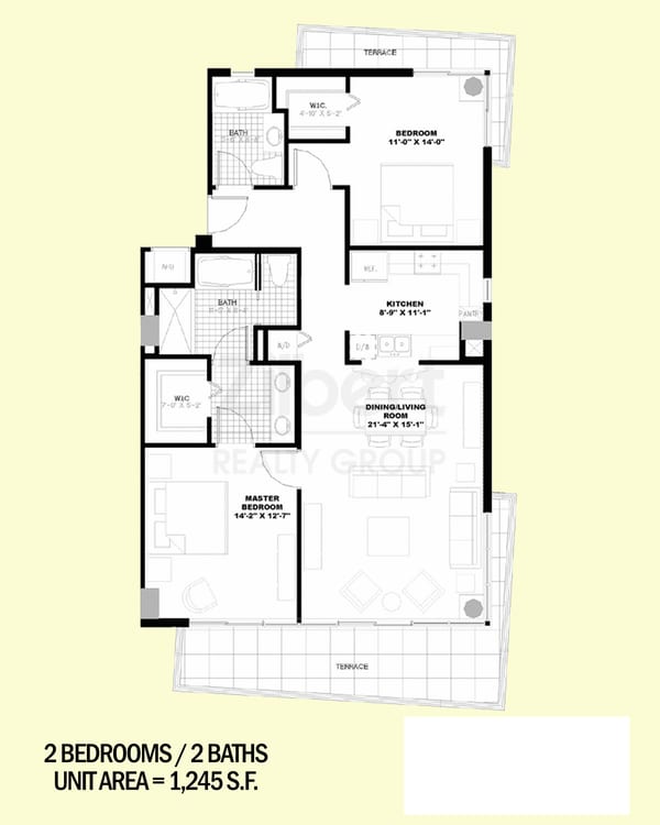 Ocean Place East floorplan E