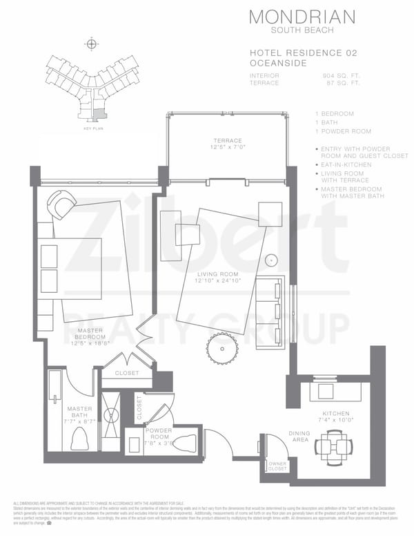 Mondrian South Beach floorplan 02