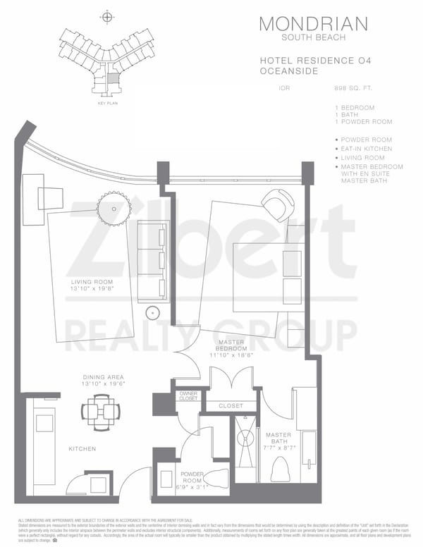 Mondrian South Beach floorplan 04