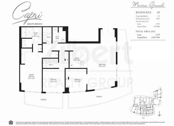 Capri South Beach - Marina Grande floorplan 02