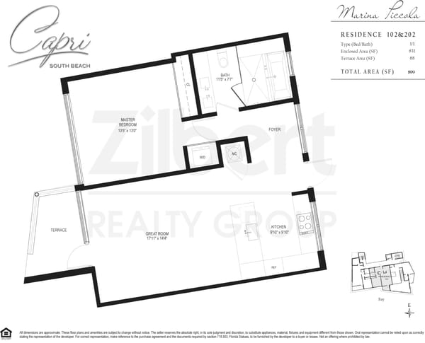 Capri South Beach - Marina Piccola floorplan 02