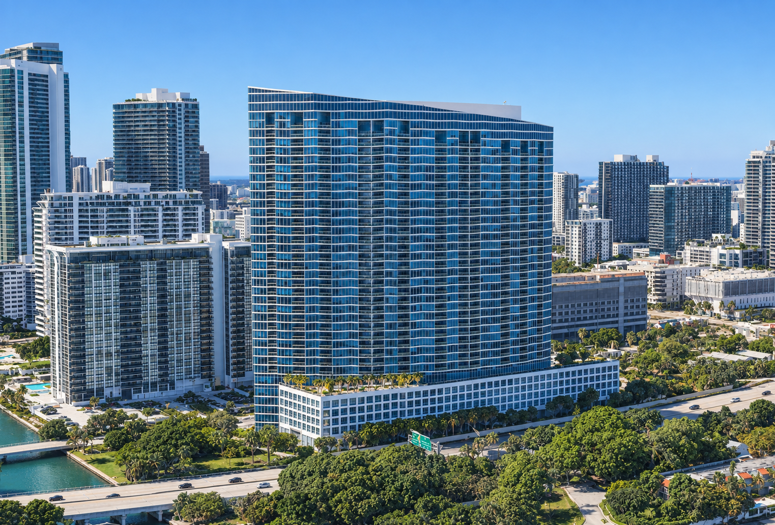 Blue - Condos for Sale at 601 NE 36th Street in Miami - on Zilbert