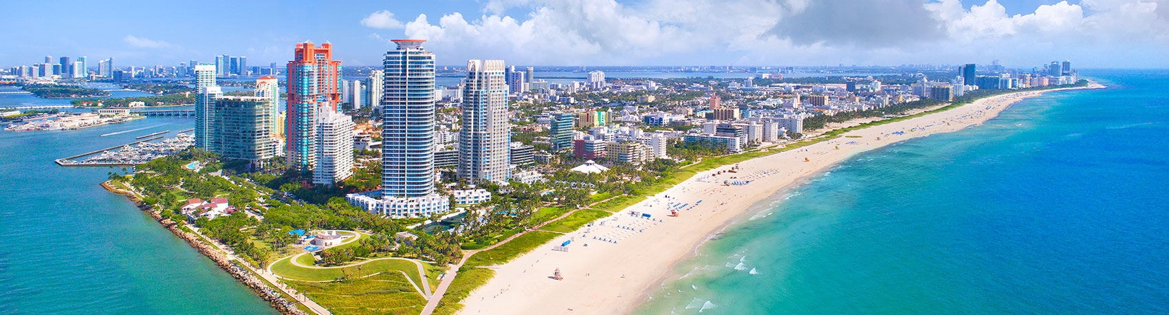 Aerial photo of Miami Beach